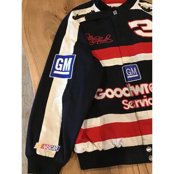 Dale Earnhardt #3 GM Goodwrench Jacket Mens Sz Medium Vintage Nascar Race Coat - Picture 4 of 6